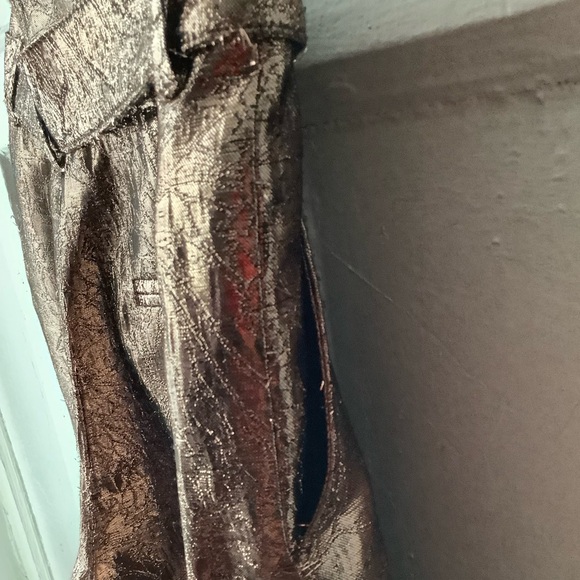 Sezane Copper Metallic Ladies Pants - Picture 7 of 10
